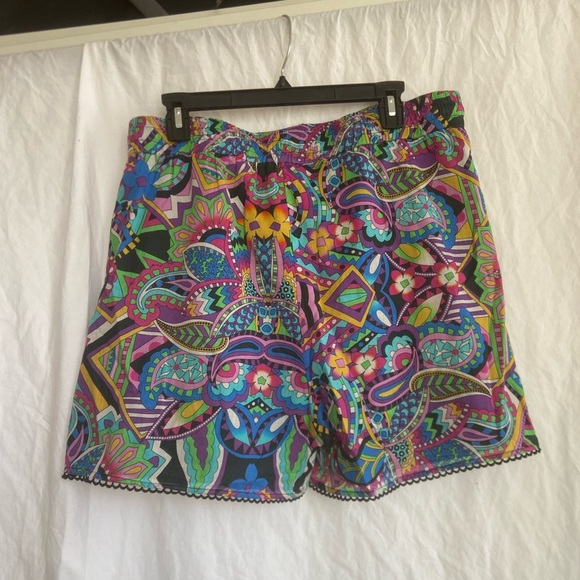 Johnny Was Johnny Was Demarne Pull-On Short in Blue Size XL NEW - Picture 6 of 16